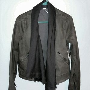 Free People Jacket with scarf attached size 6